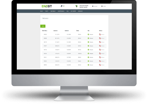 fakturace v aplikaci
